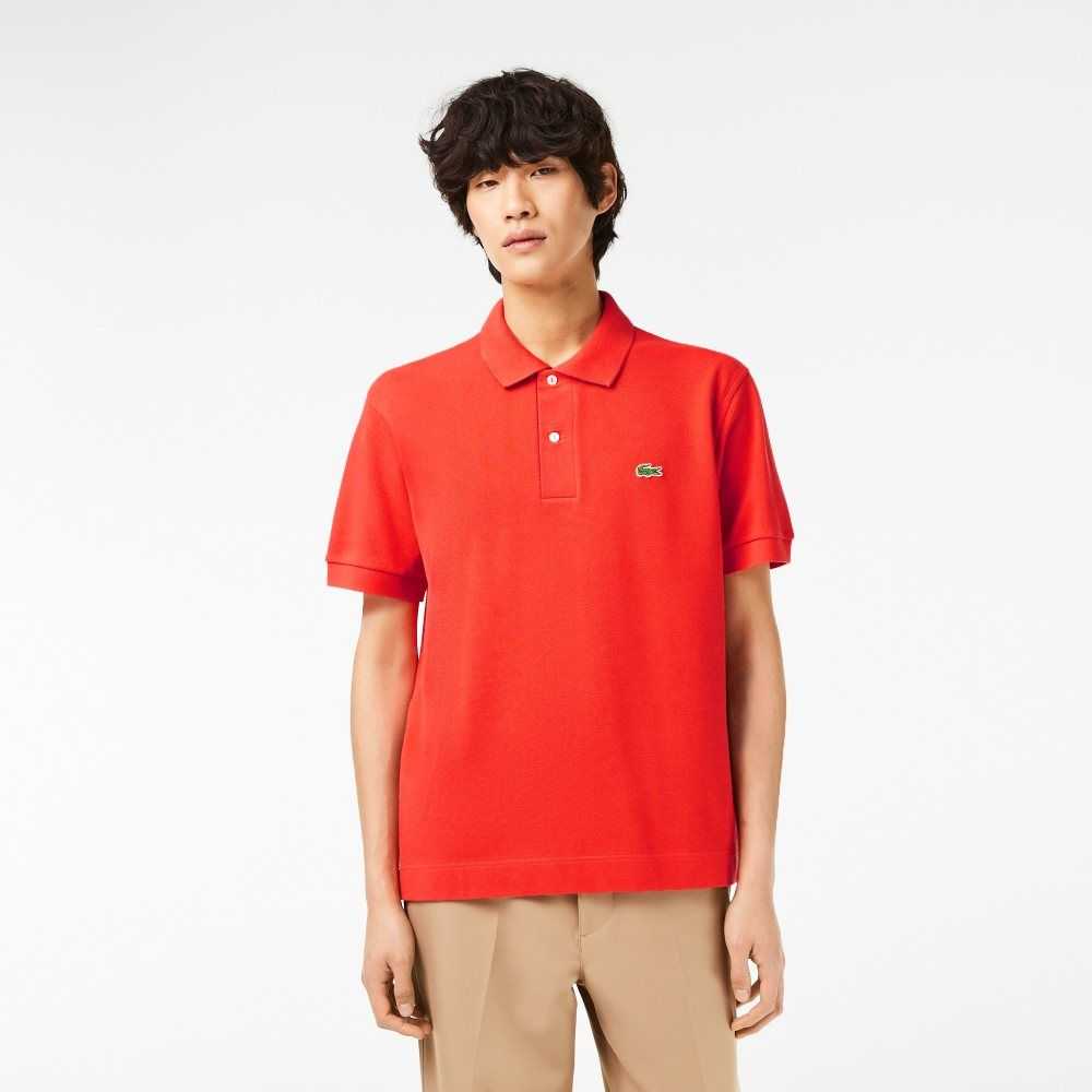 Orange Lacoste Classic Fit Heavy Cotton Pique L.12.21 Polo | FUQNLB-037