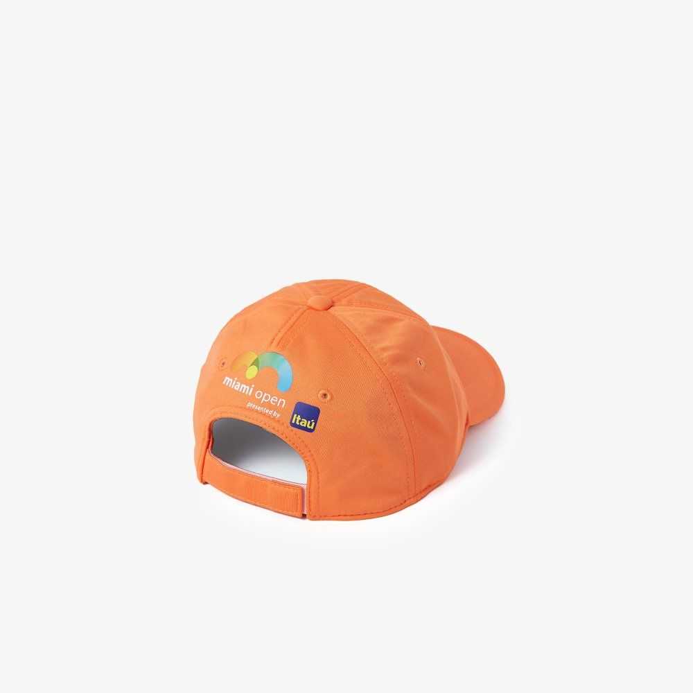 Orange Lacoste Miami Open Hat | SNZKPG-459