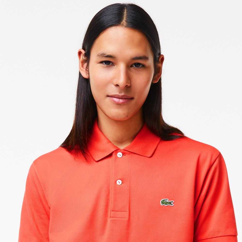 Orange Lacoste Original L.12.12 petit pique cotton Polo | VMTDOS-608