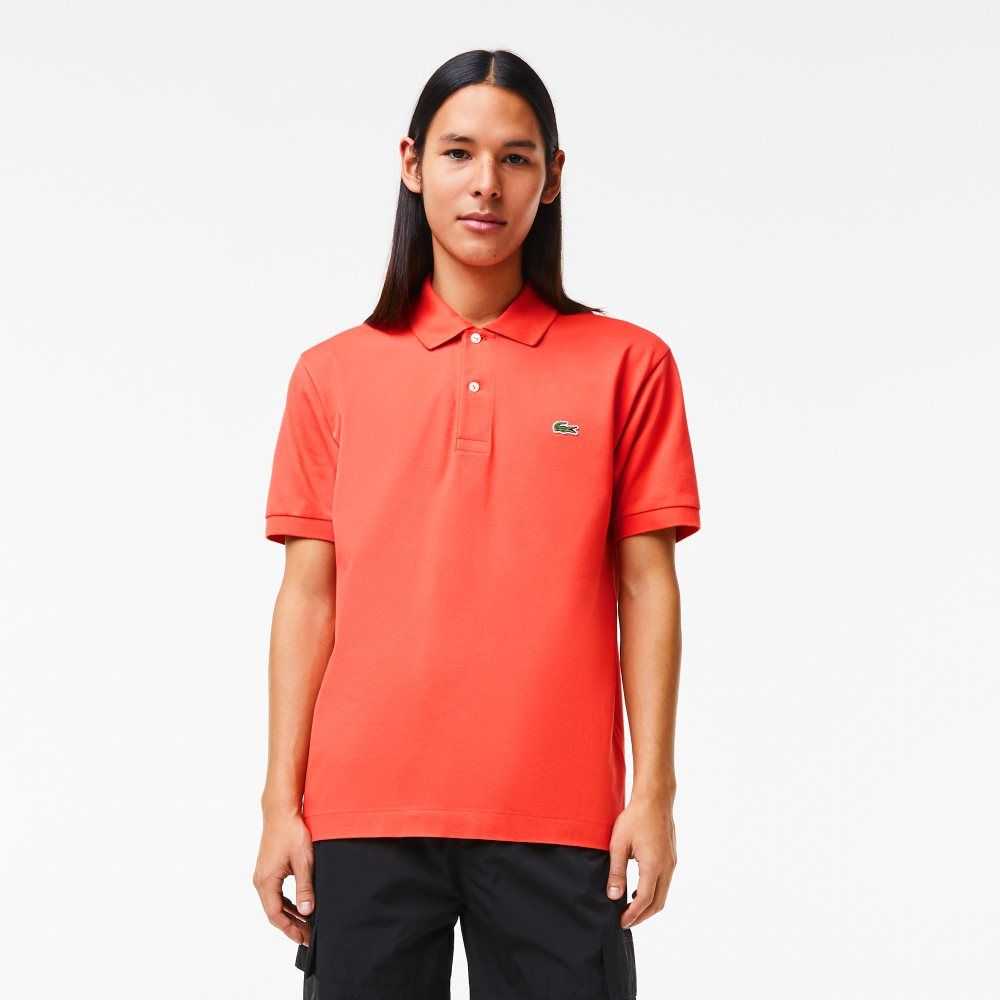 Orange Lacoste Original L.12.12 petit pique cotton Polo | VMTDOS-608