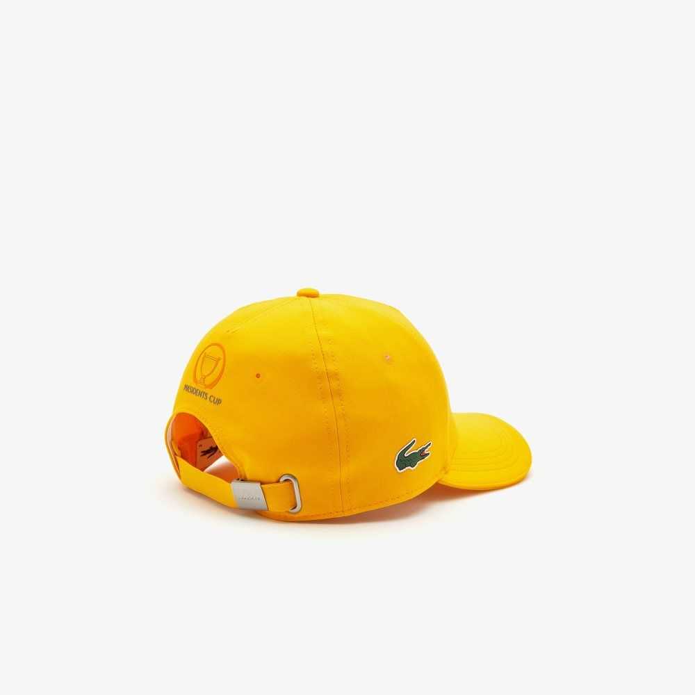 Orange Lacoste Presidents Cup SPORT Stretch Taffeta Cap | MKQHZX-643