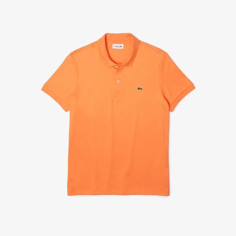 Orange Lacoste Regular Fit Ultra Soft Cotton Jersey Polo | HGRQYS-716