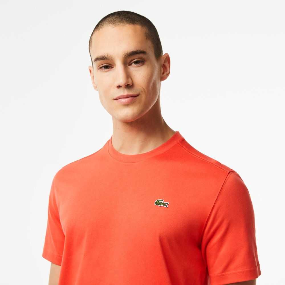 Orange Lacoste SPORT Breathable T-Shirt | LHVMBP-847