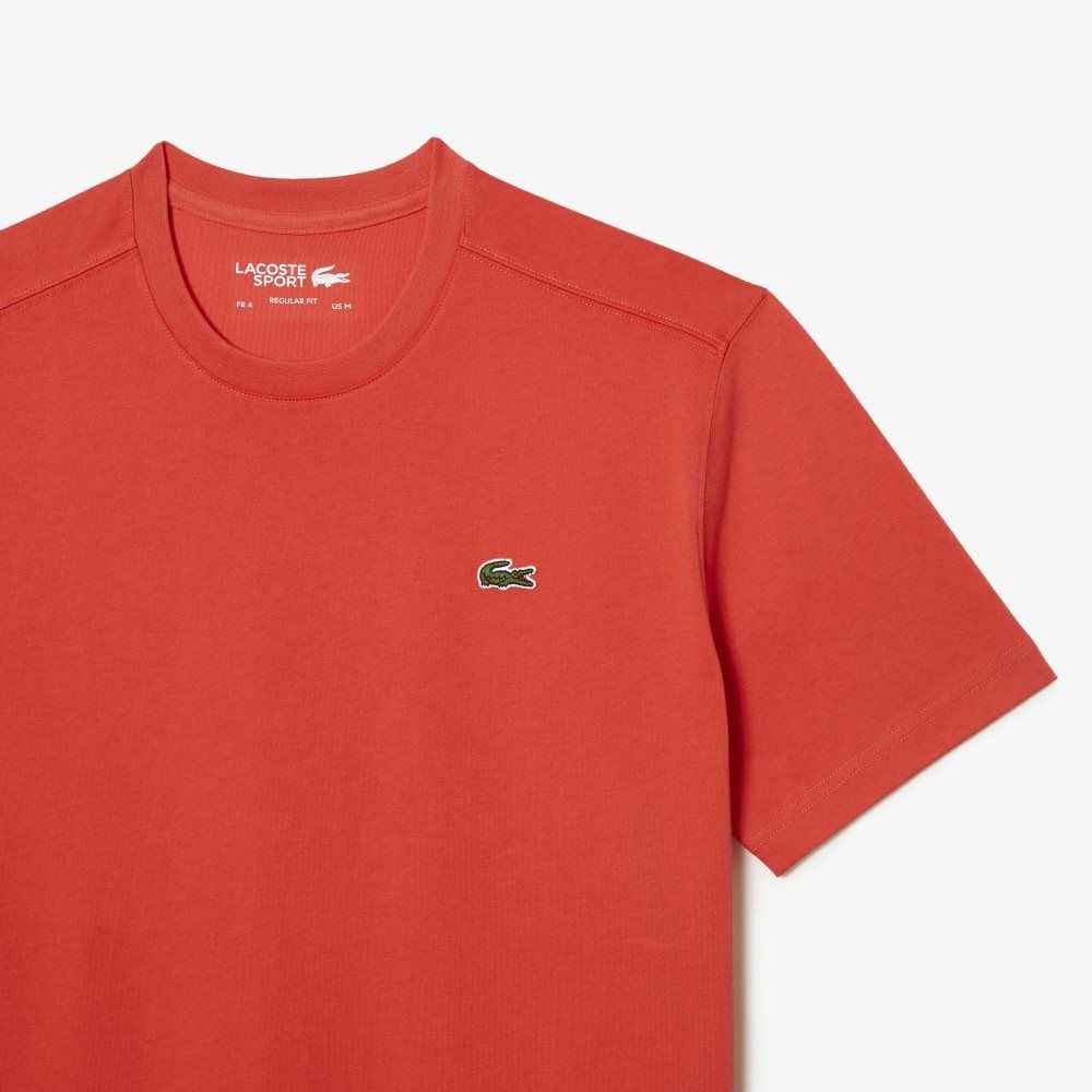 Orange Lacoste SPORT Breathable T-Shirt | LHVMBP-847