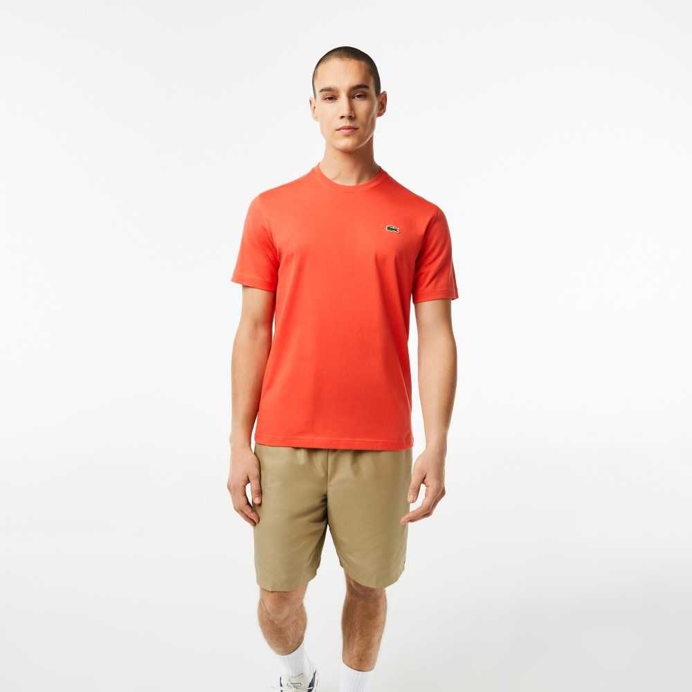 Orange Lacoste SPORT Breathable T-Shirt | LHVMBP-847