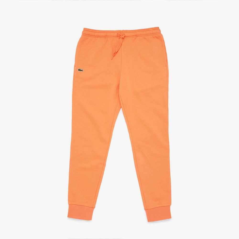 Orange Lacoste SPORT Fleece Tennis Sweatpants | NMXUVR-370