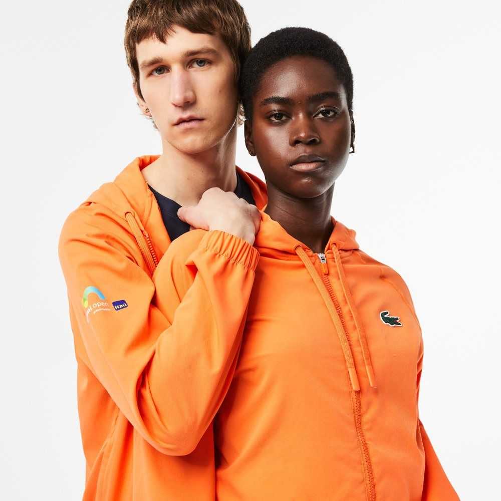 Orange Lacoste Sport Miami Open Edition Jacket | DBEYLS-532