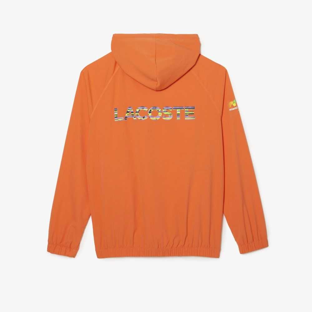 Orange Lacoste Sport Miami Open Edition Jacket | DBEYLS-532