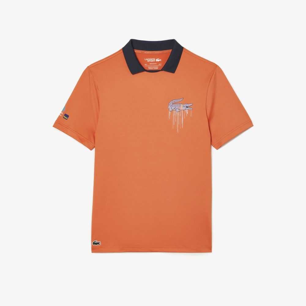 Orange Lacoste Sport Miami Open Edition Polo | JNVTHW-896