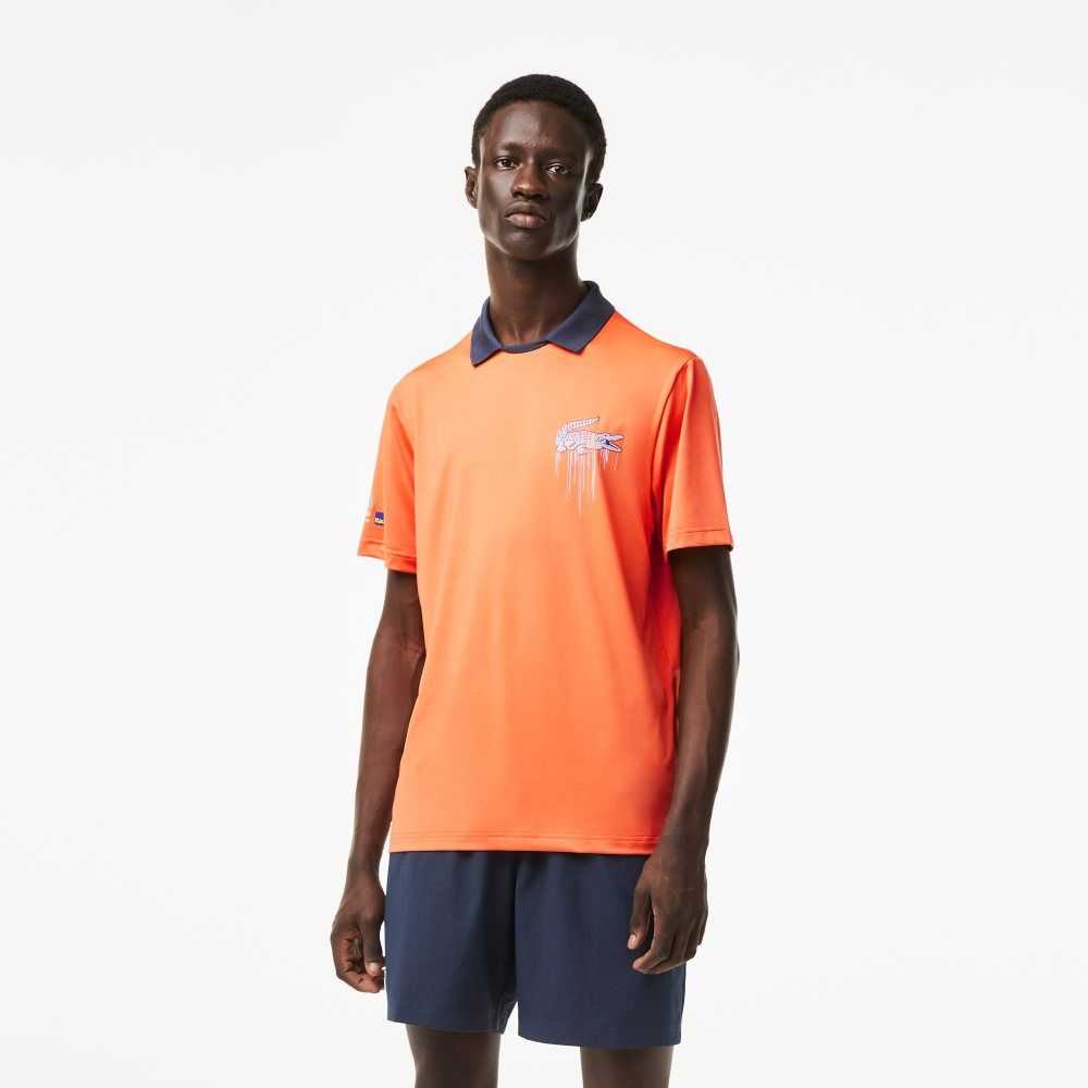 Orange Lacoste Sport Miami Open Edition Polo | JNVTHW-896