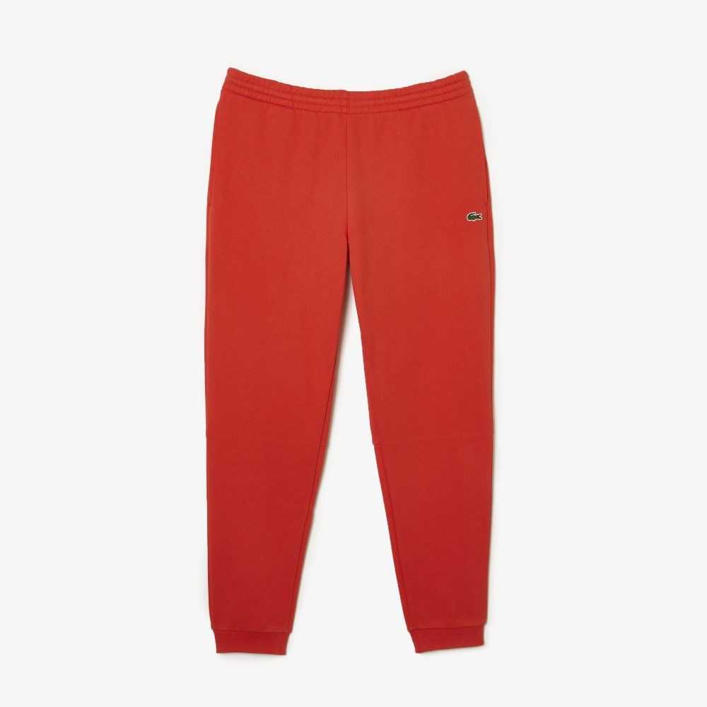 Orange Lacoste Tapered Fit Fleece Trackpants | OCIJQP-571