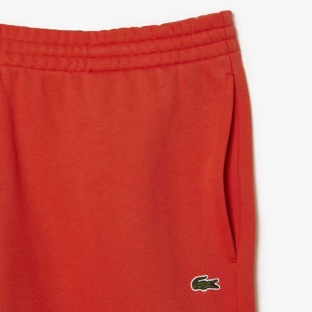 Orange Lacoste Tapered Fit Fleece Trackpants | OCIJQP-571