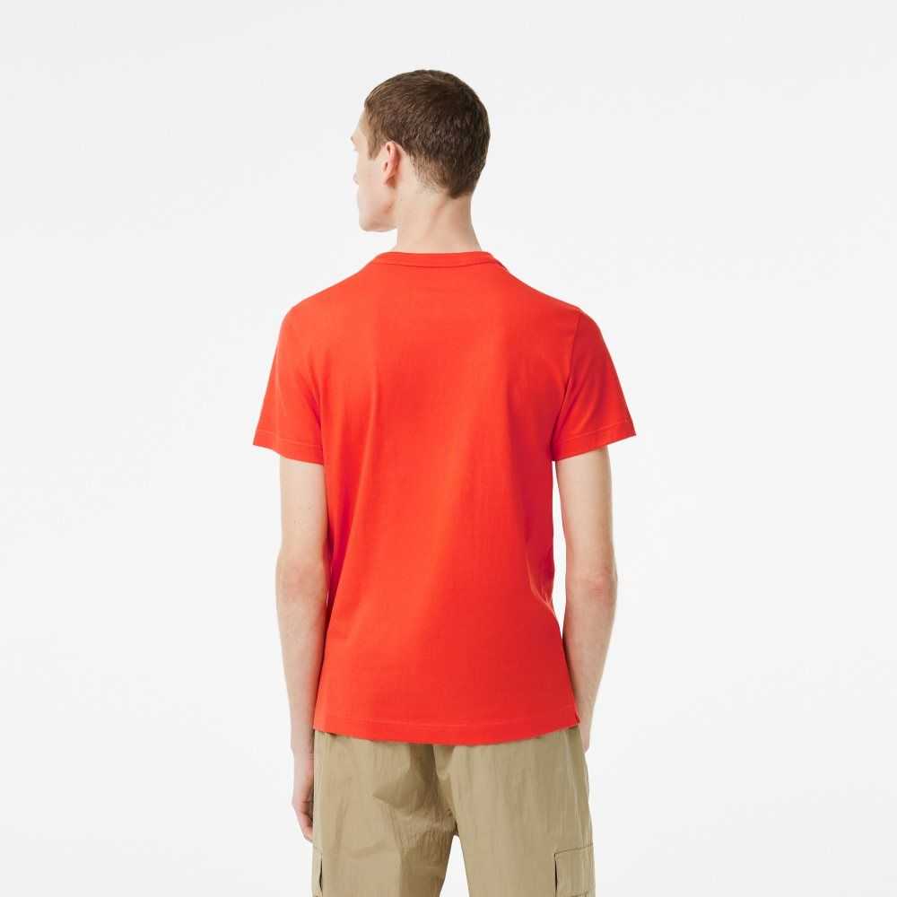 Orange Lacoste Tennis x Novak Djokovic T-Shirt | WSCYKT-105