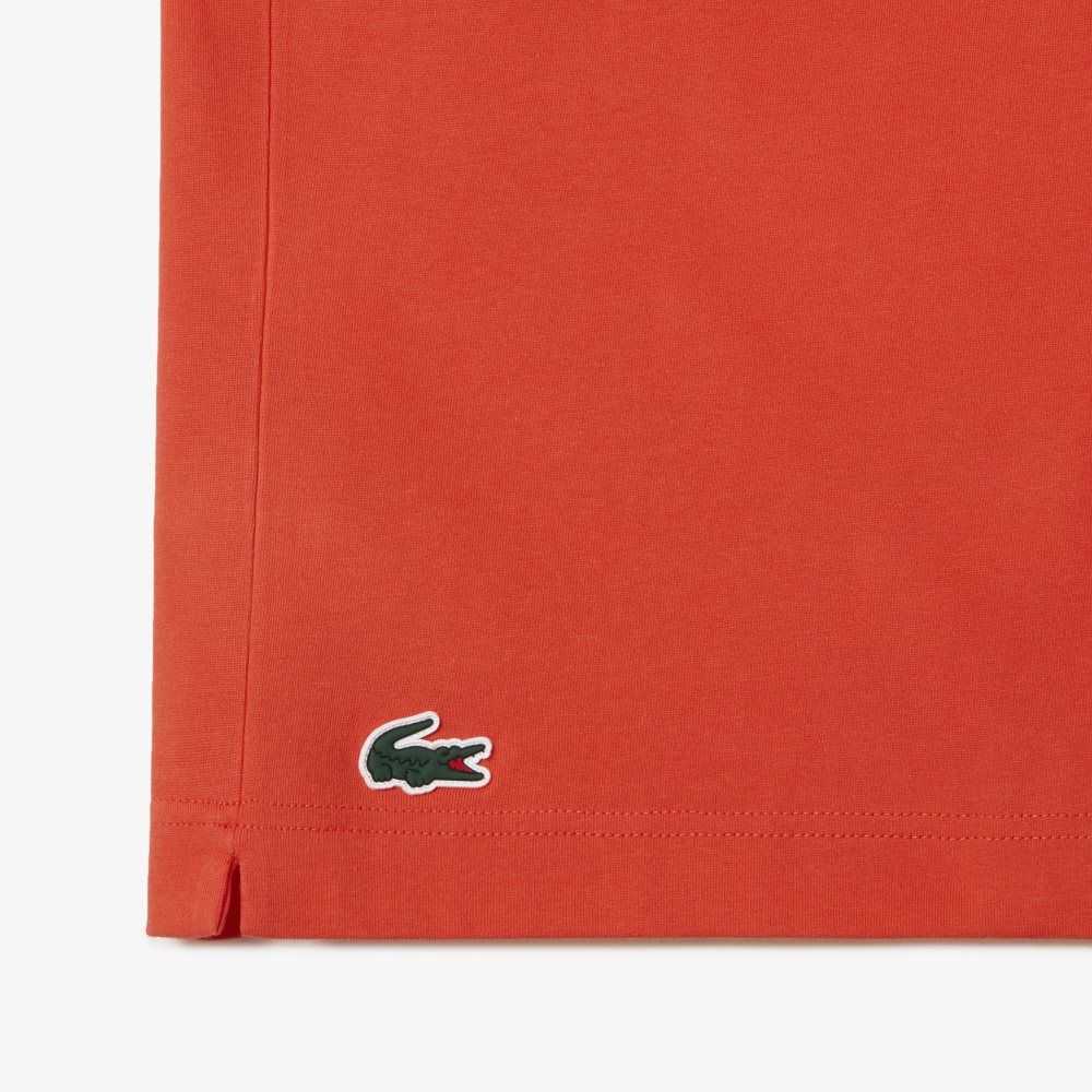 Orange Lacoste Tennis x Novak Djokovic T-Shirt | WSCYKT-105