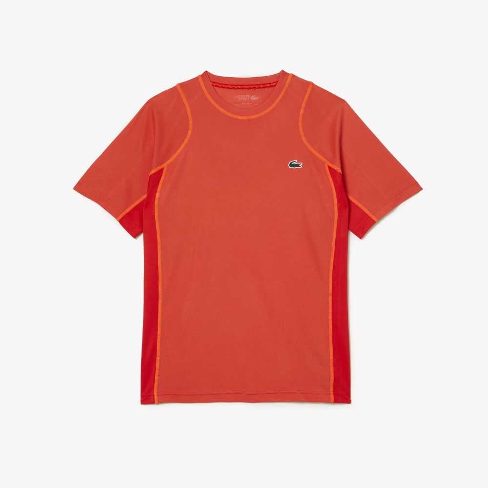 Orange / Red / Orange Lacoste Tennis T-Shirt in Tear Resistant Pique | TJKWOQ-681