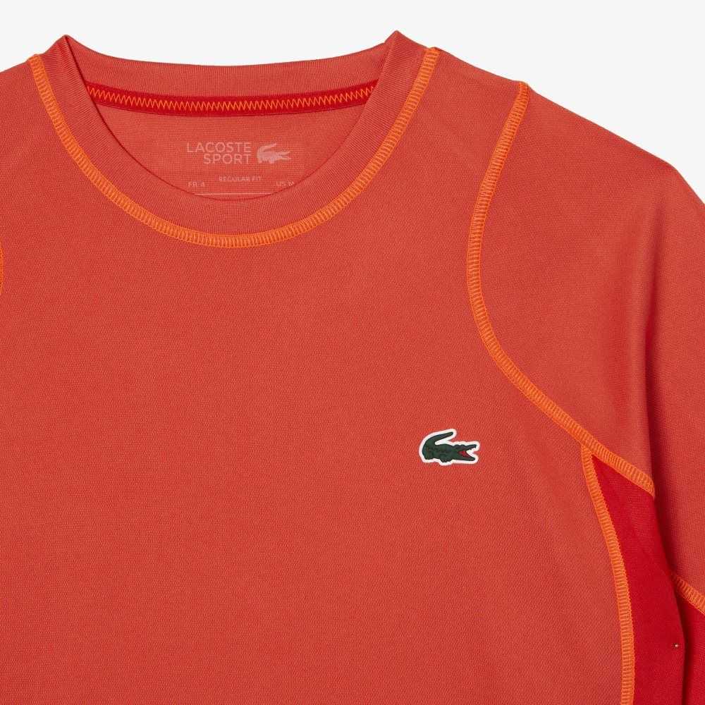 Orange / Red / Orange Lacoste Tennis T-Shirt in Tear Resistant Pique | TJKWOQ-681