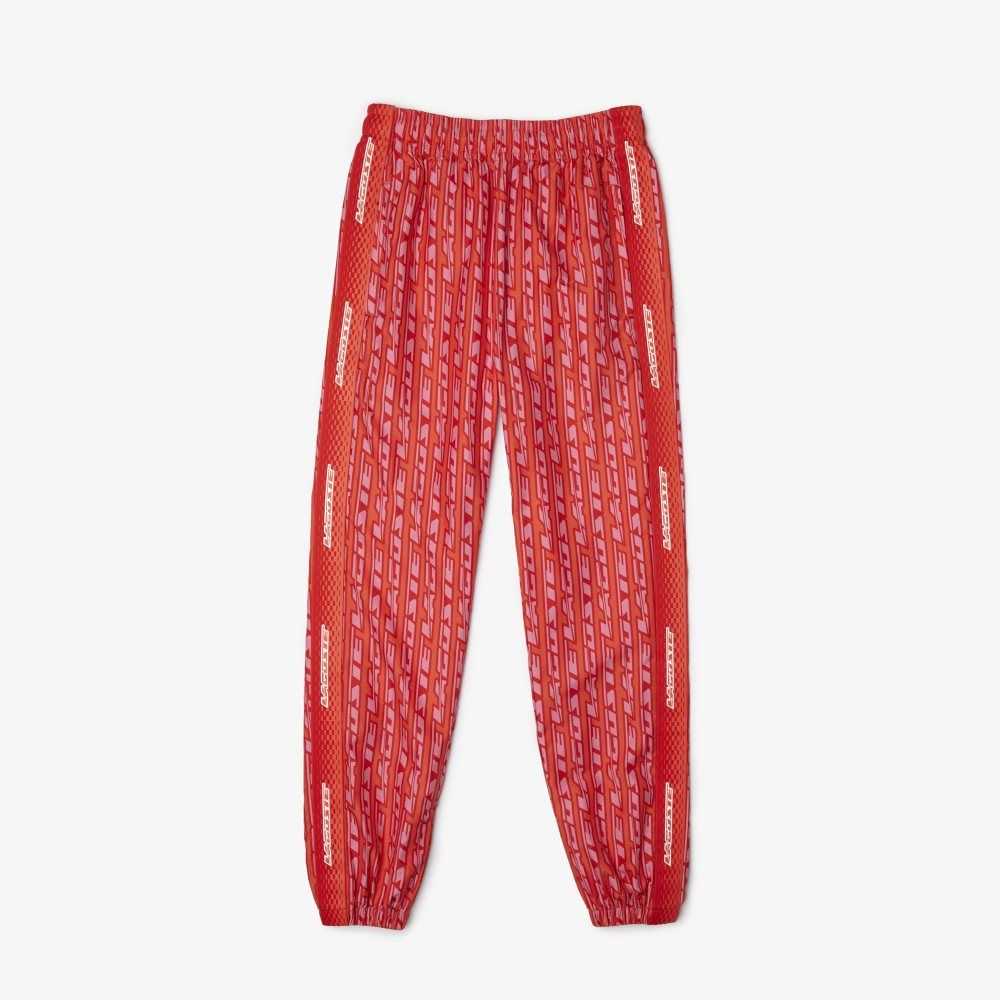 Orange / Red / Pink Lacoste Track Pants with Logo Print | QZJENG-305