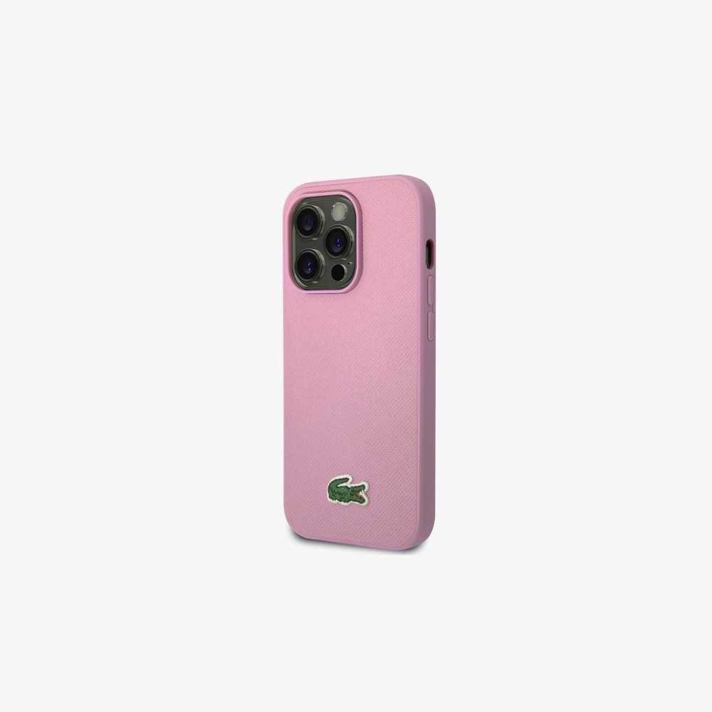 Parme Lacoste Petit Pique Effect iPhone 14 Pro Case | HQASXK-486