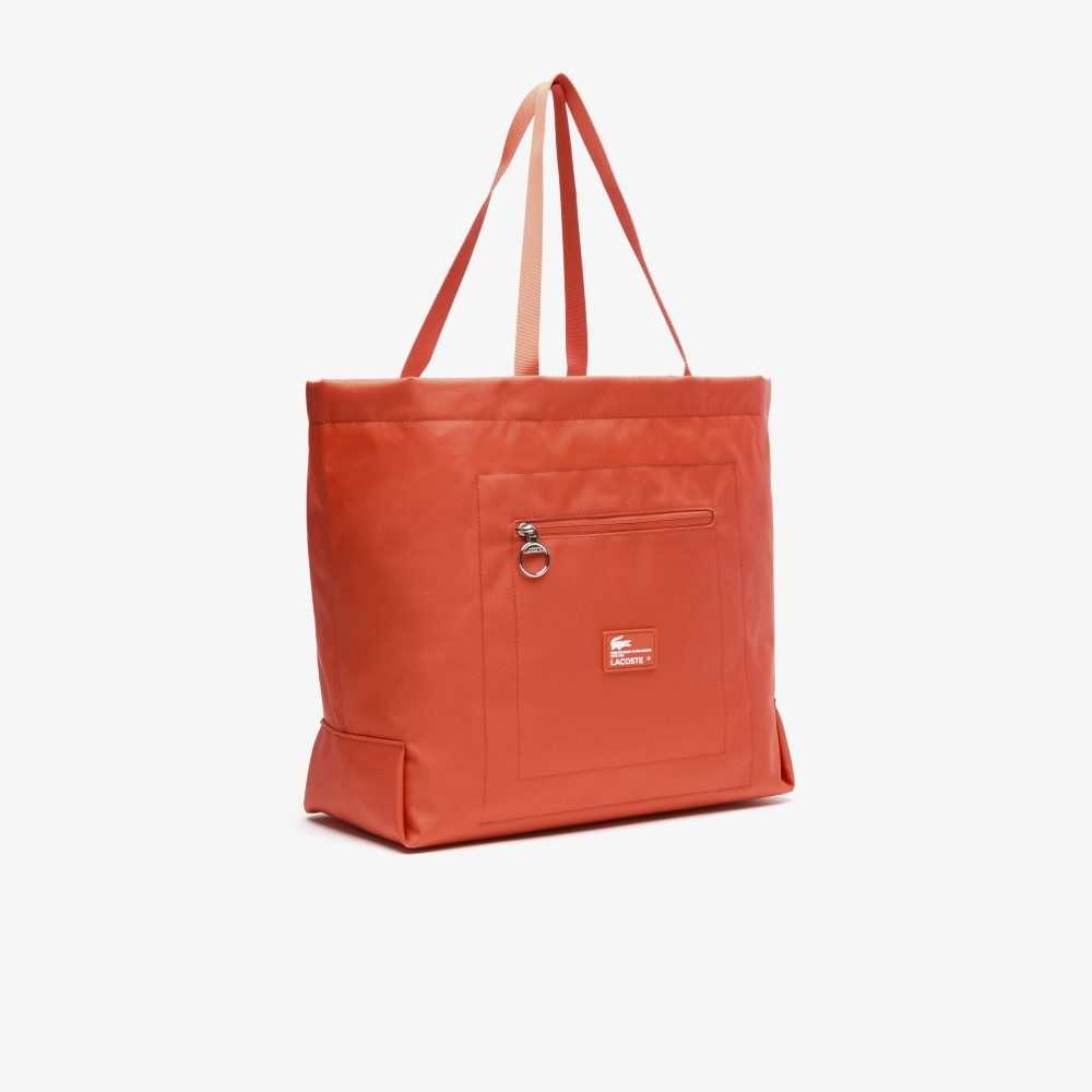 Pasteque Lacoste Contrast Branding Oversized Tote Bag | IHWLFG-639