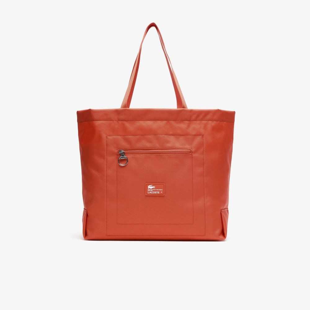 Pasteque Lacoste Contrast Branding Oversized Tote Bag | IHWLFG-639