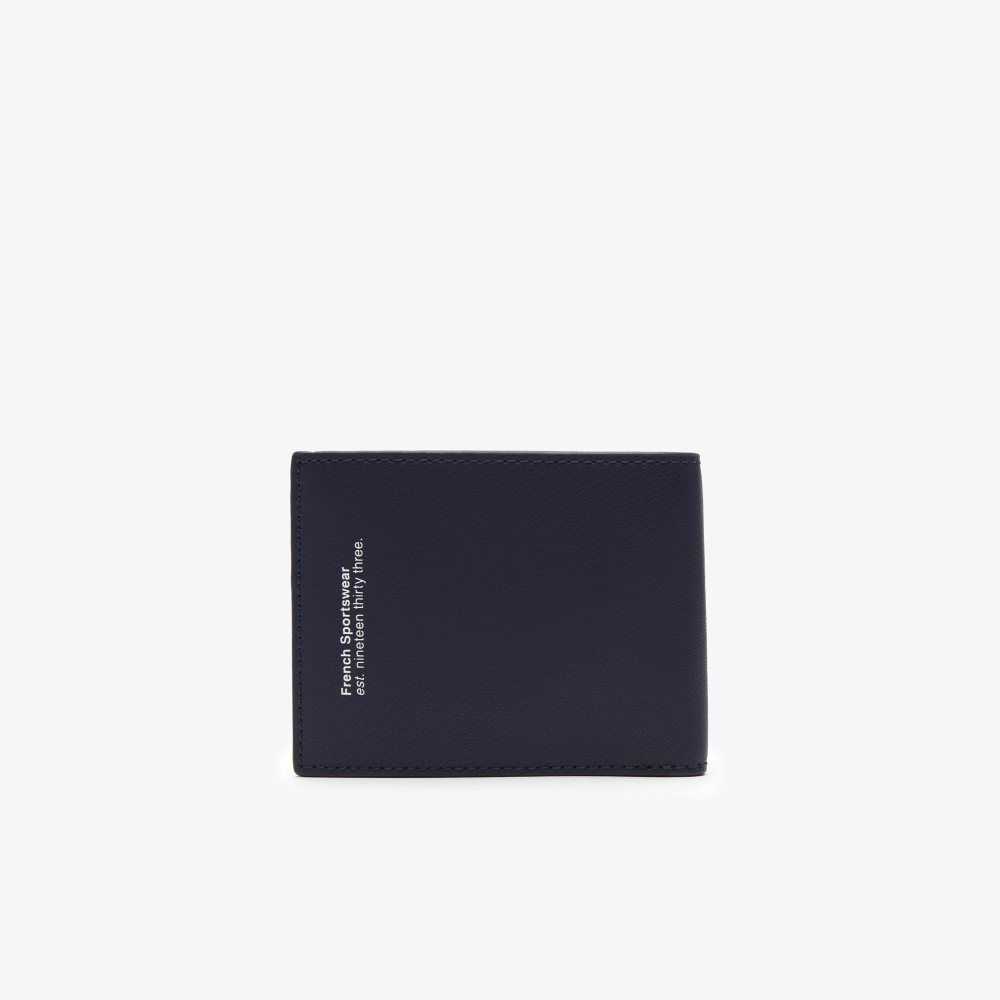 Peacoat Lacoste Interior Card Slot Foldable Wallet | XHYBUP-419