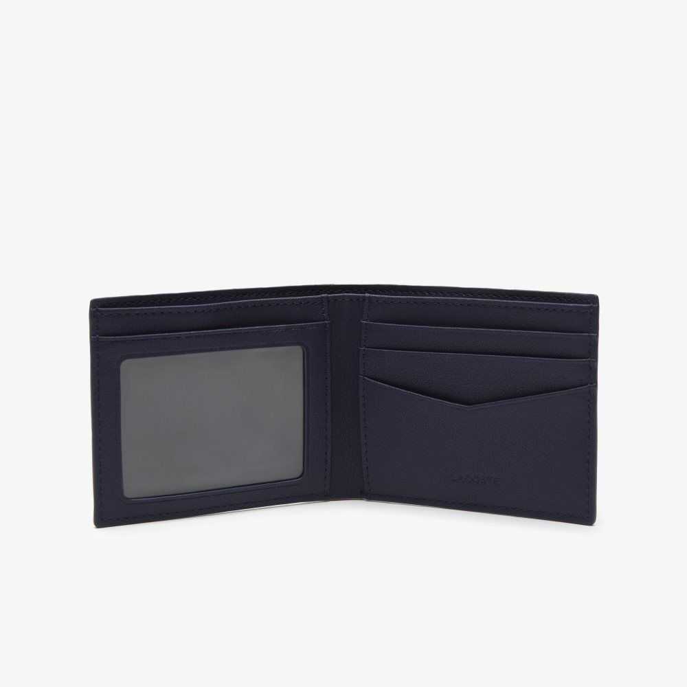 Peacoat Lacoste Interior Card Slot Foldable Wallet | XHYBUP-419