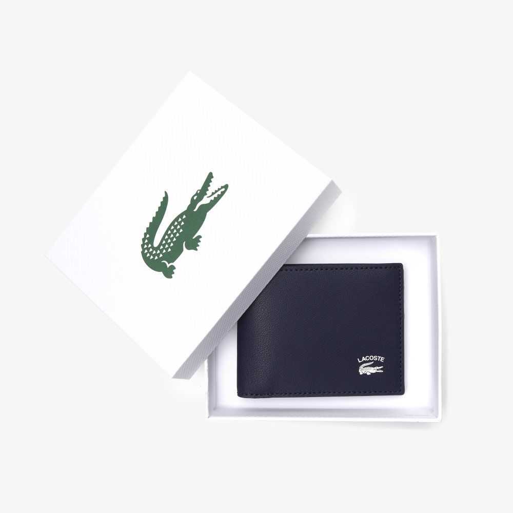 Peacoat Lacoste Interior Card Slot Foldable Wallet | XHYBUP-419