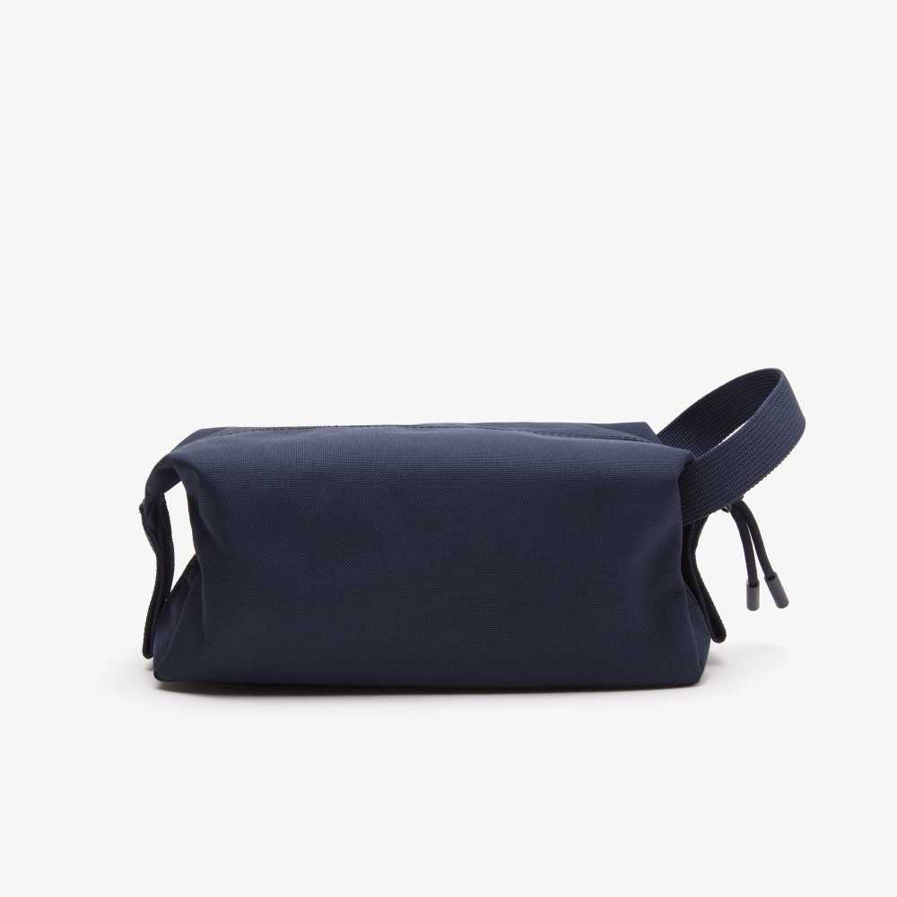 Peacoat Lacoste Zippered Toiletry Bag | LQVOHY-840