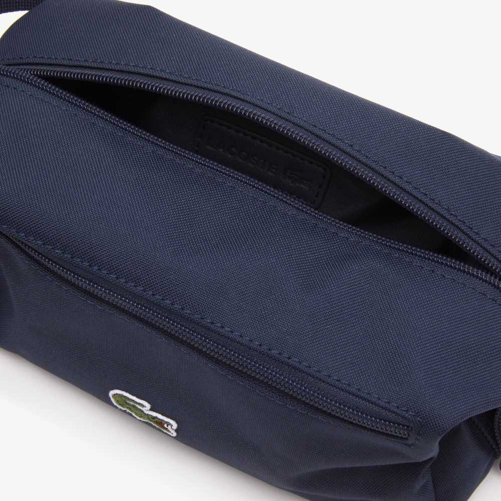 Peacoat Lacoste Zippered Toiletry Bag | LQVOHY-840