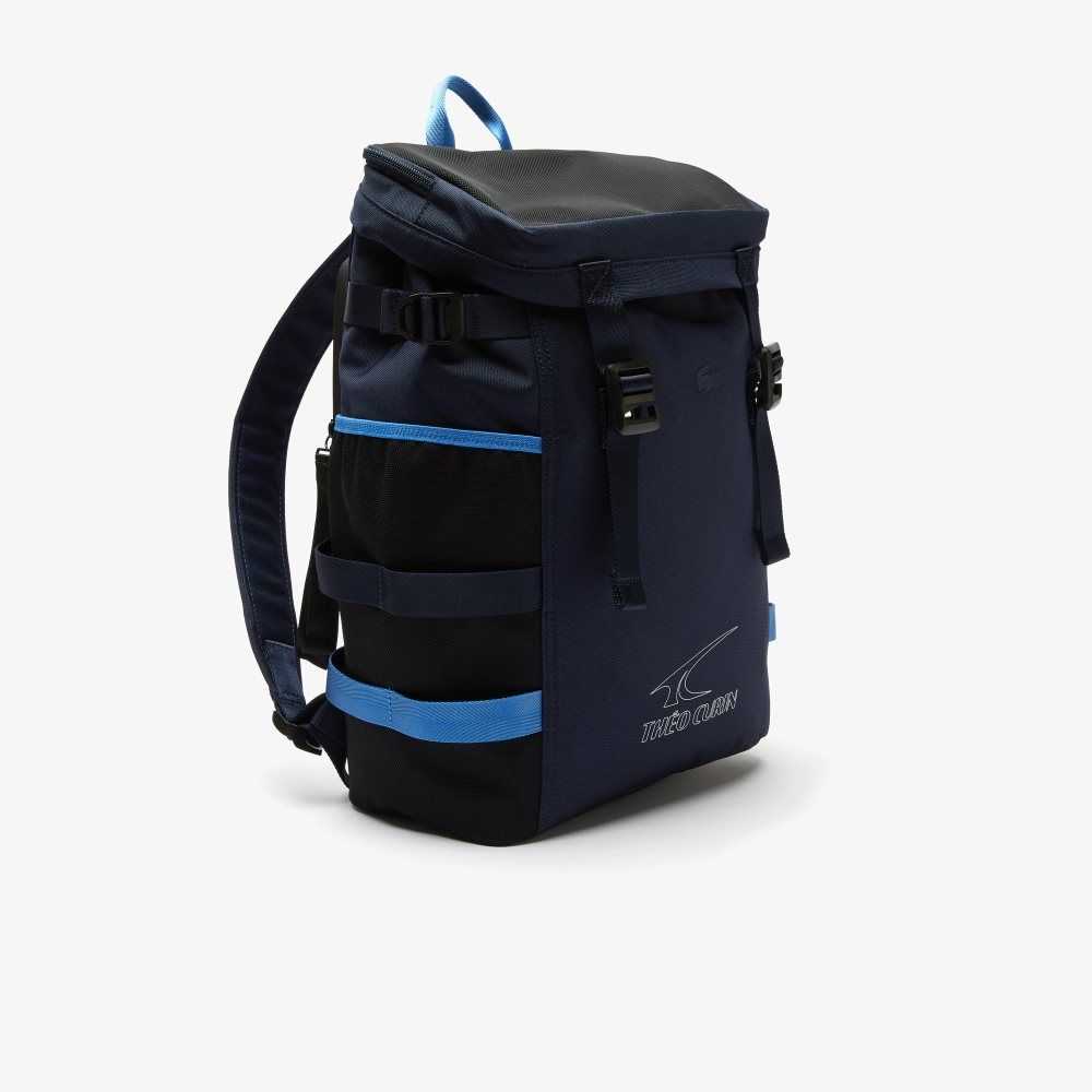 Peacoat Lacoste x Theo Curin Technical Canvas Backpack | QVAZUD-748