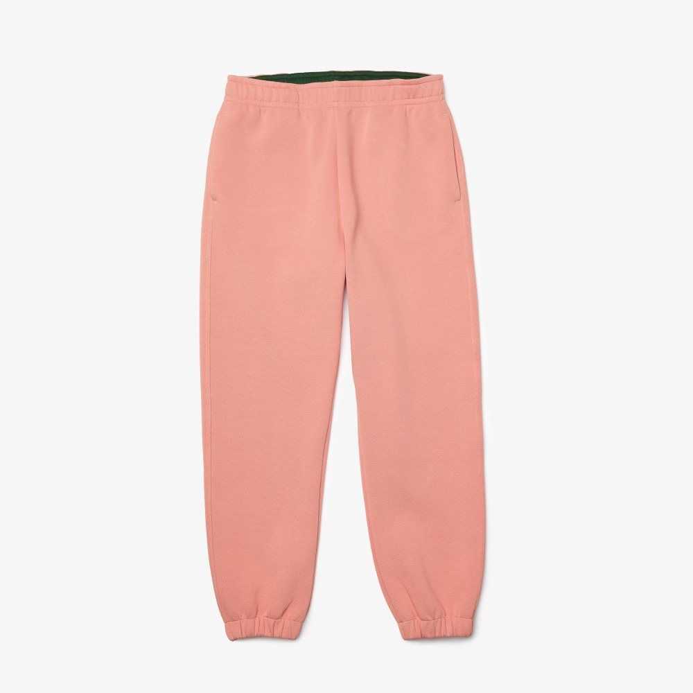 Pink Lacoste Blended Cotton Joggers | RPCXQJ-324