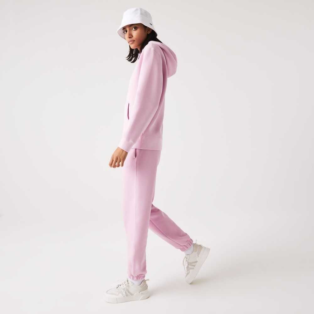 Pink Lacoste Blended Cotton Joggers | SBVPCI-956