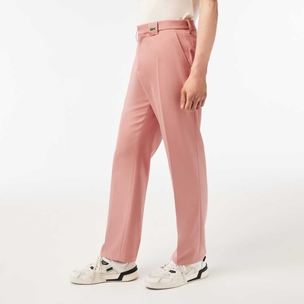 Pink Lacoste Chinos | EKVNIT-847