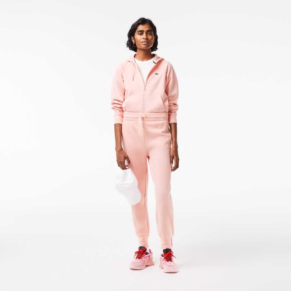 Pink Lacoste Cotton Jersey Trackpants | MBALOK-634