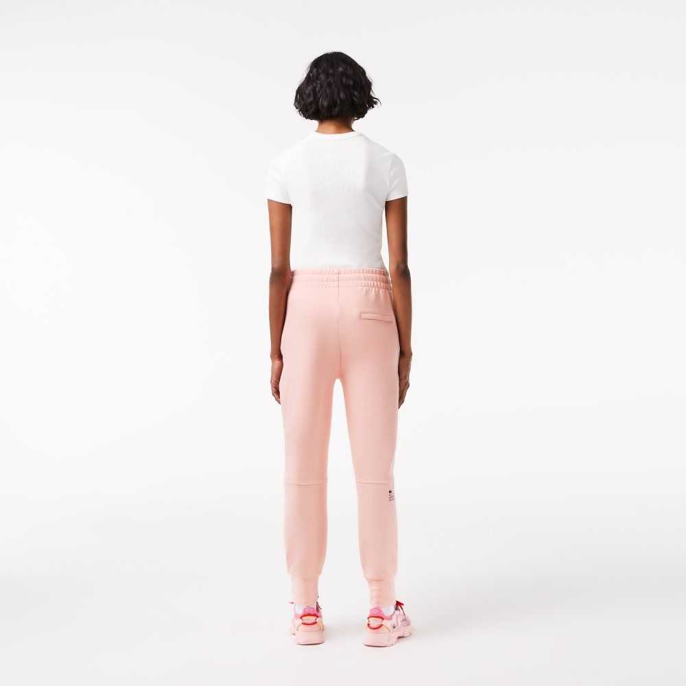 Pink Lacoste Cotton Jersey Trackpants | MBALOK-634