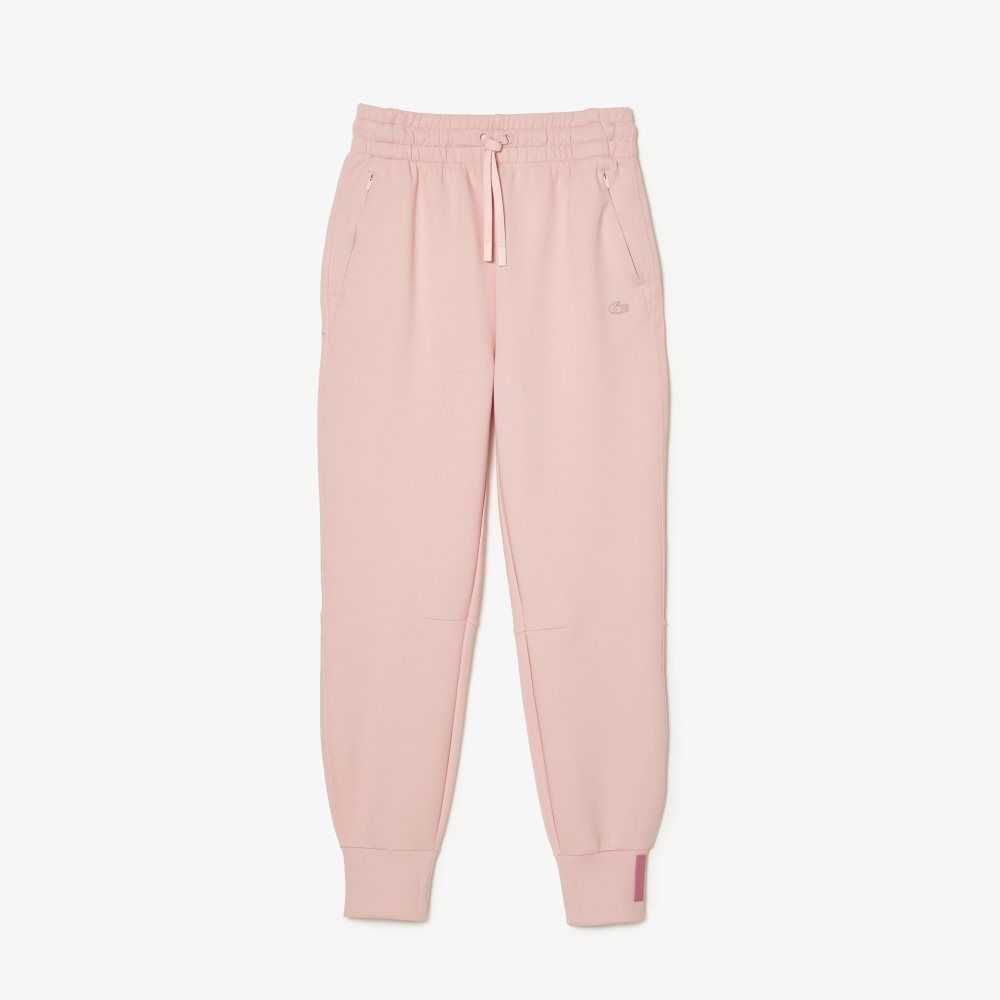 Pink Lacoste Cotton Jersey Trackpants | MBALOK-634