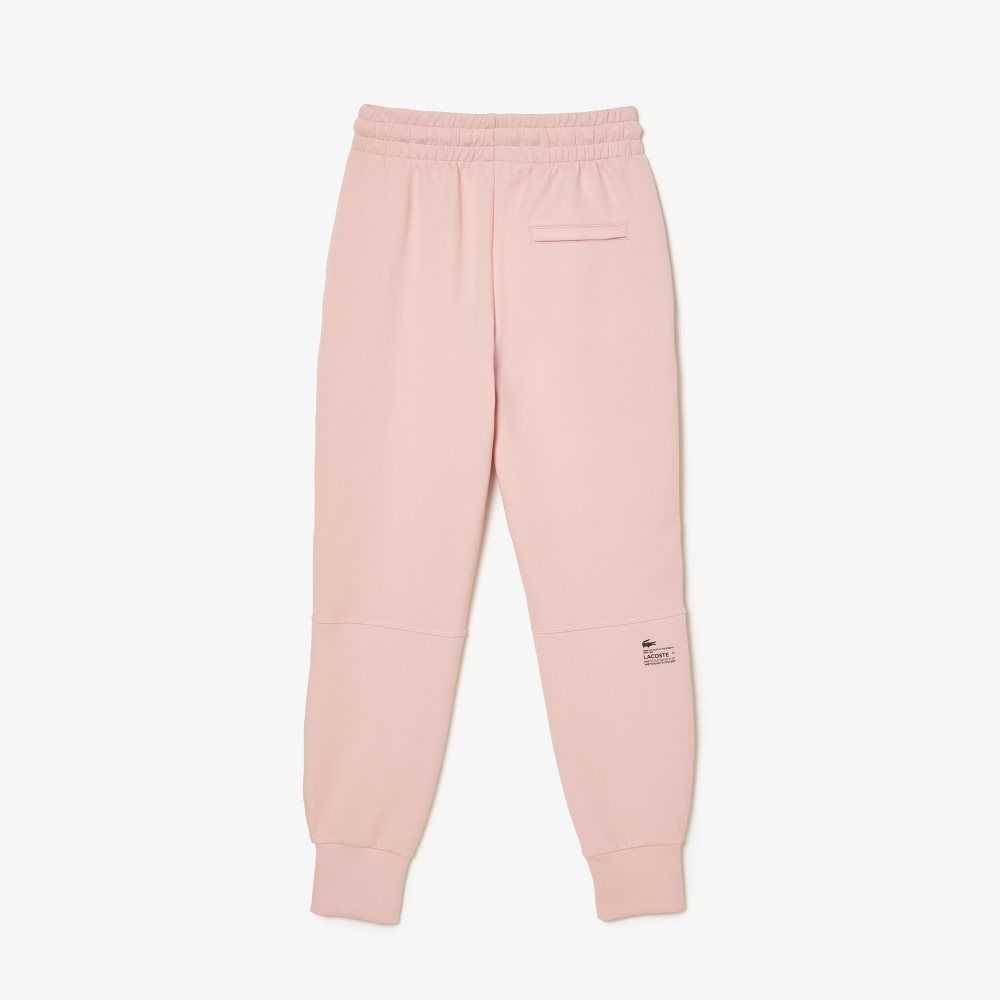 Pink Lacoste Cotton Jersey Trackpants | MBALOK-634