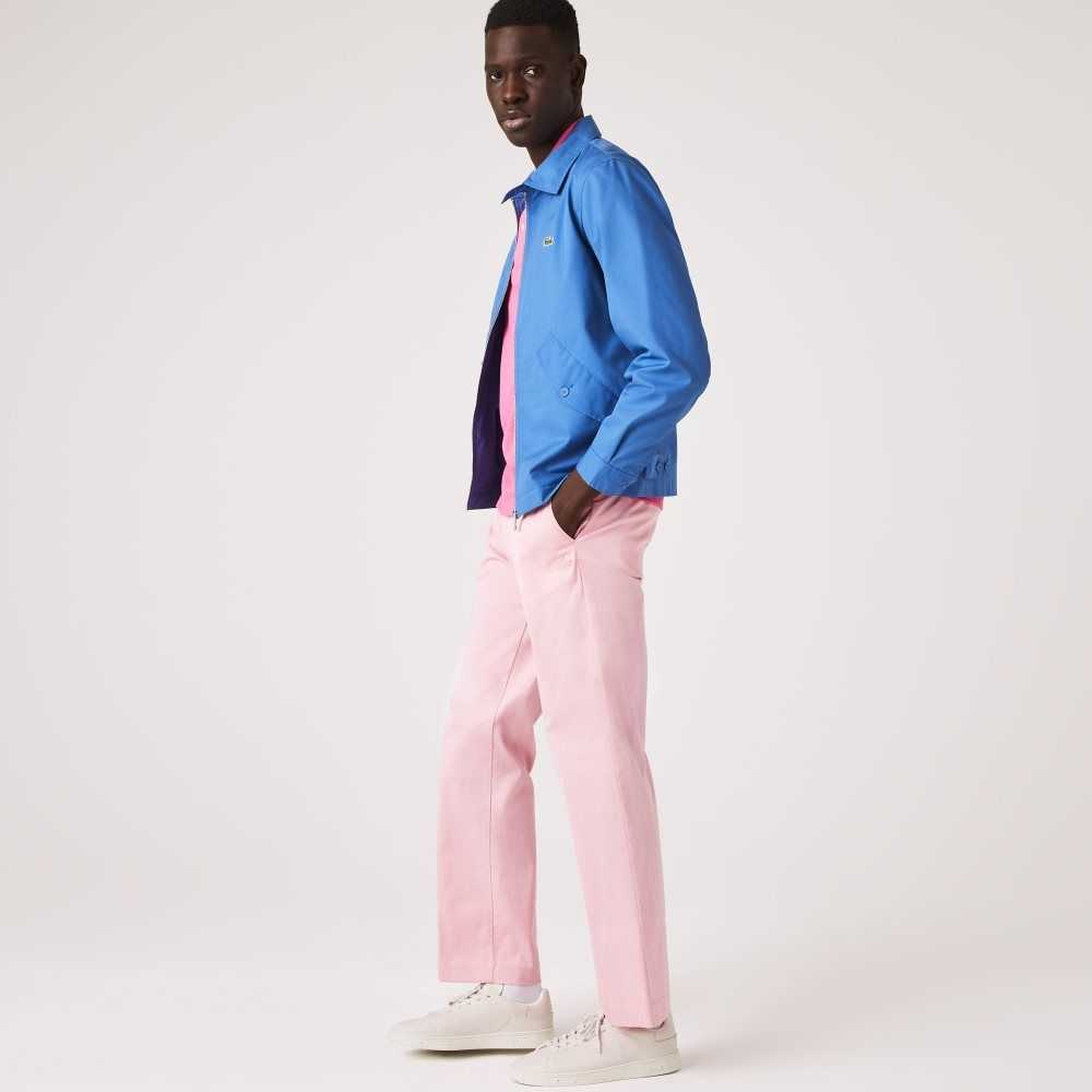 Pink Lacoste LIVE Organic Cotton Straight Chinos | VPNYTC-137