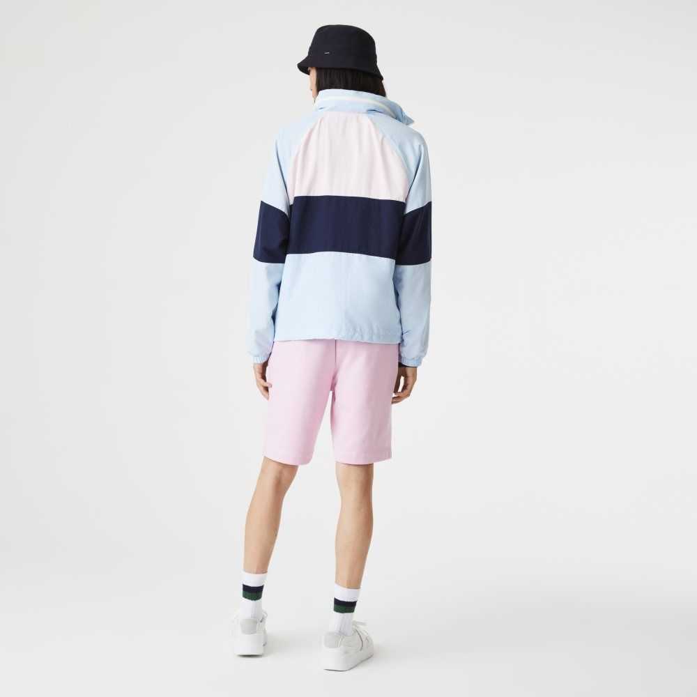 Pink Lacoste Organic Brushed Cotton Fleece Shorts | MAJIBE-721