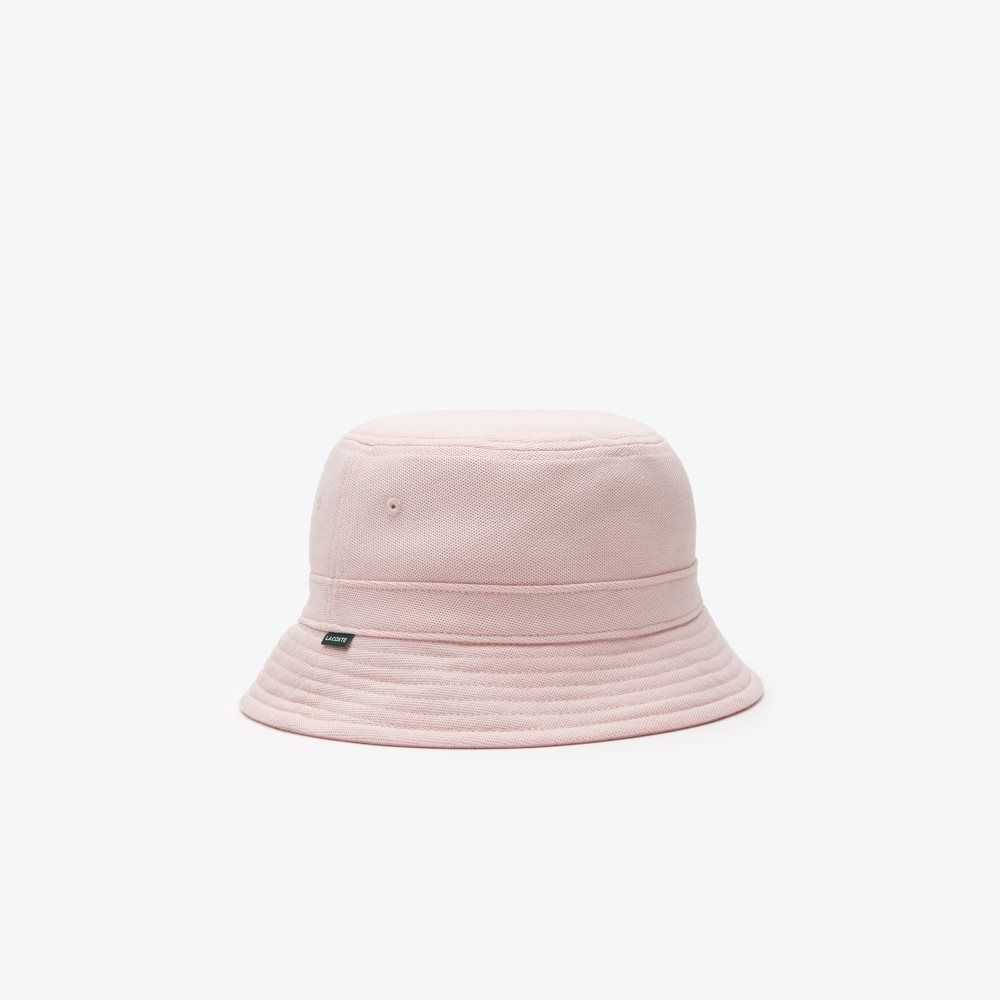 Pink Lacoste Organic Cotton Bucket Hat | MOFPVD-439