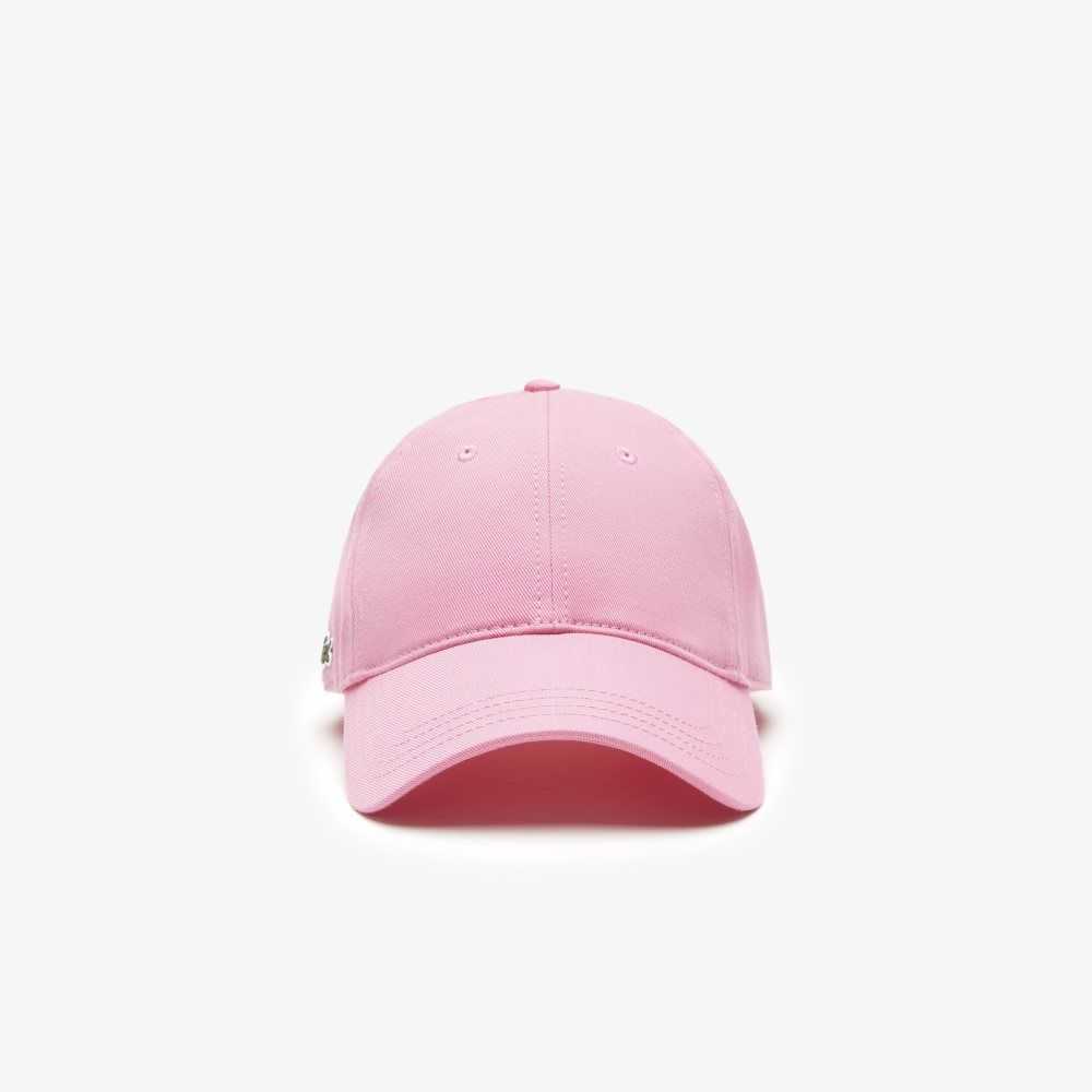 Pink Lacoste Organic Cotton Twill Cap | EGVJZF-560