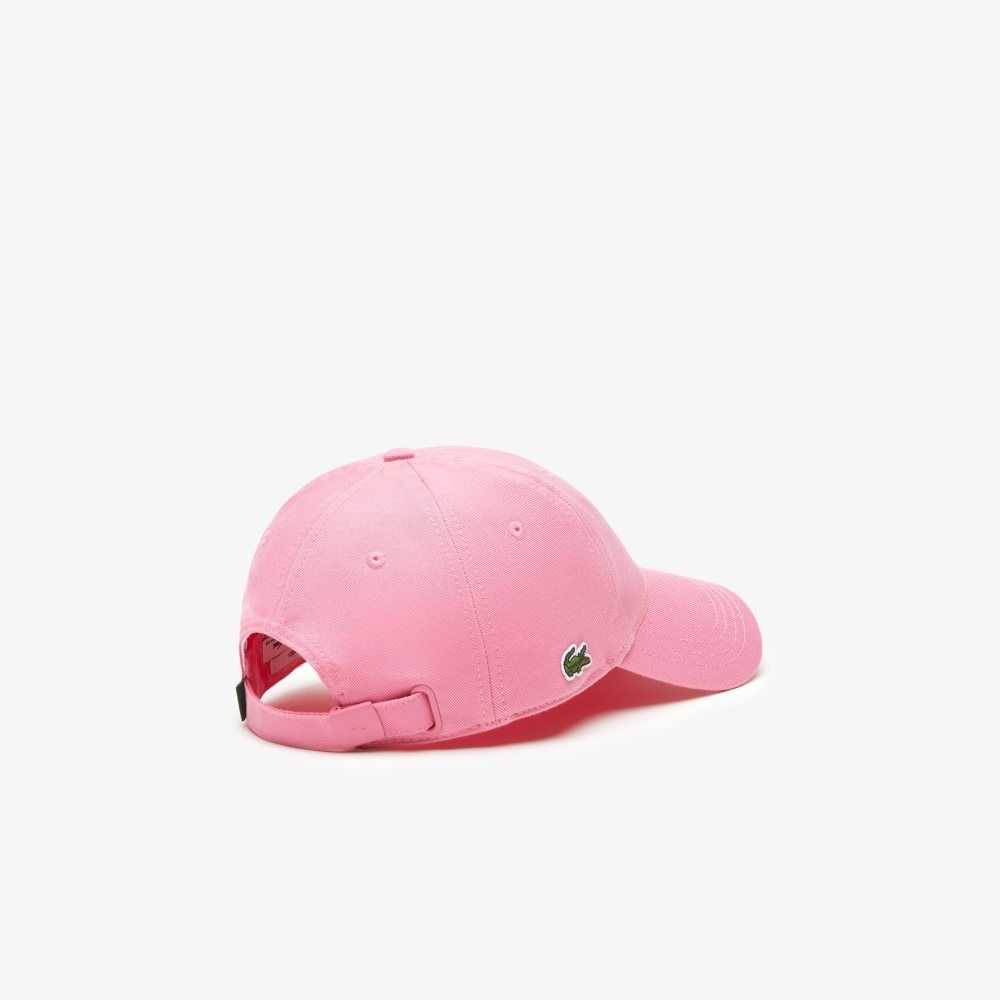 Pink Lacoste Organic Cotton Twill Cap | EGVJZF-560