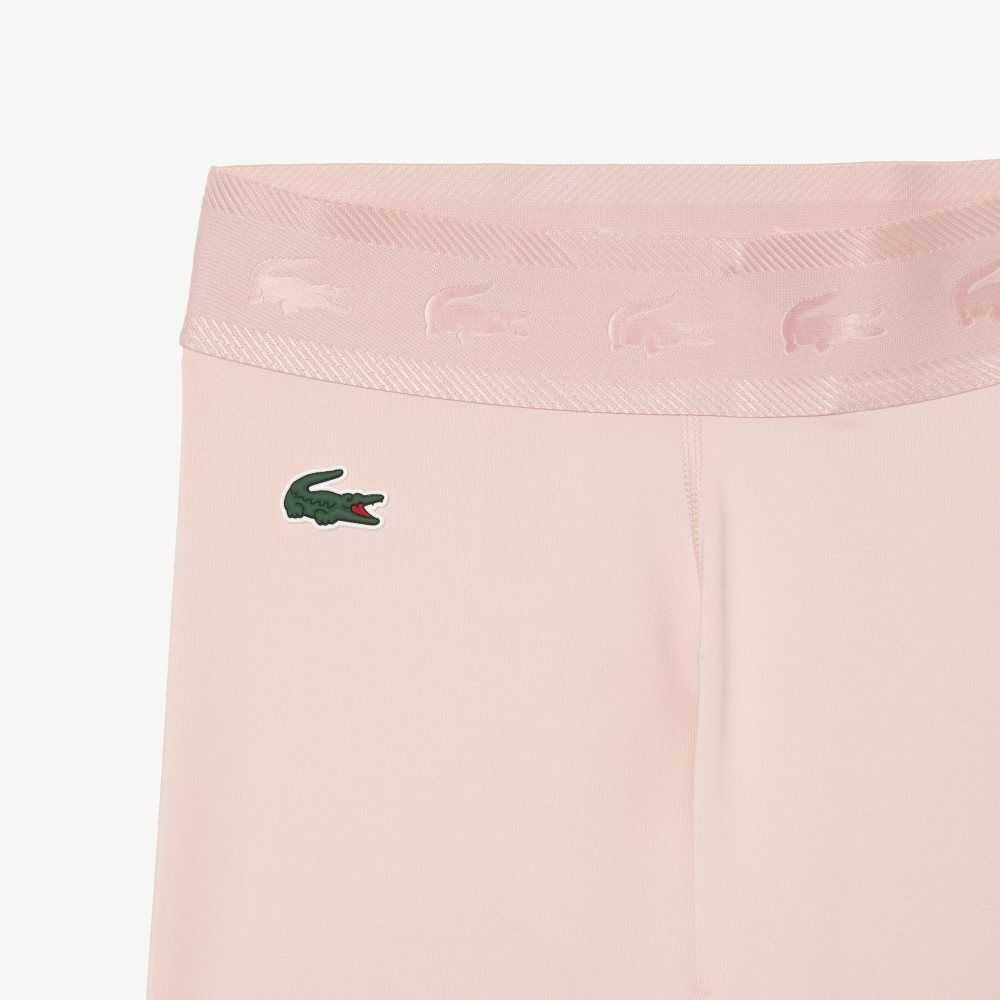 Pink Lacoste SPORT 7/8 Length Recycled Polyester Leggings | IRZGTE-065