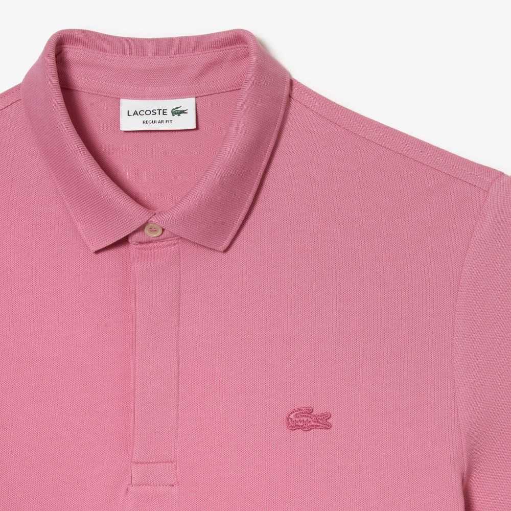 Pink Lacoste Smart Paris Polo Stretch Cotton | KNRWFA-291