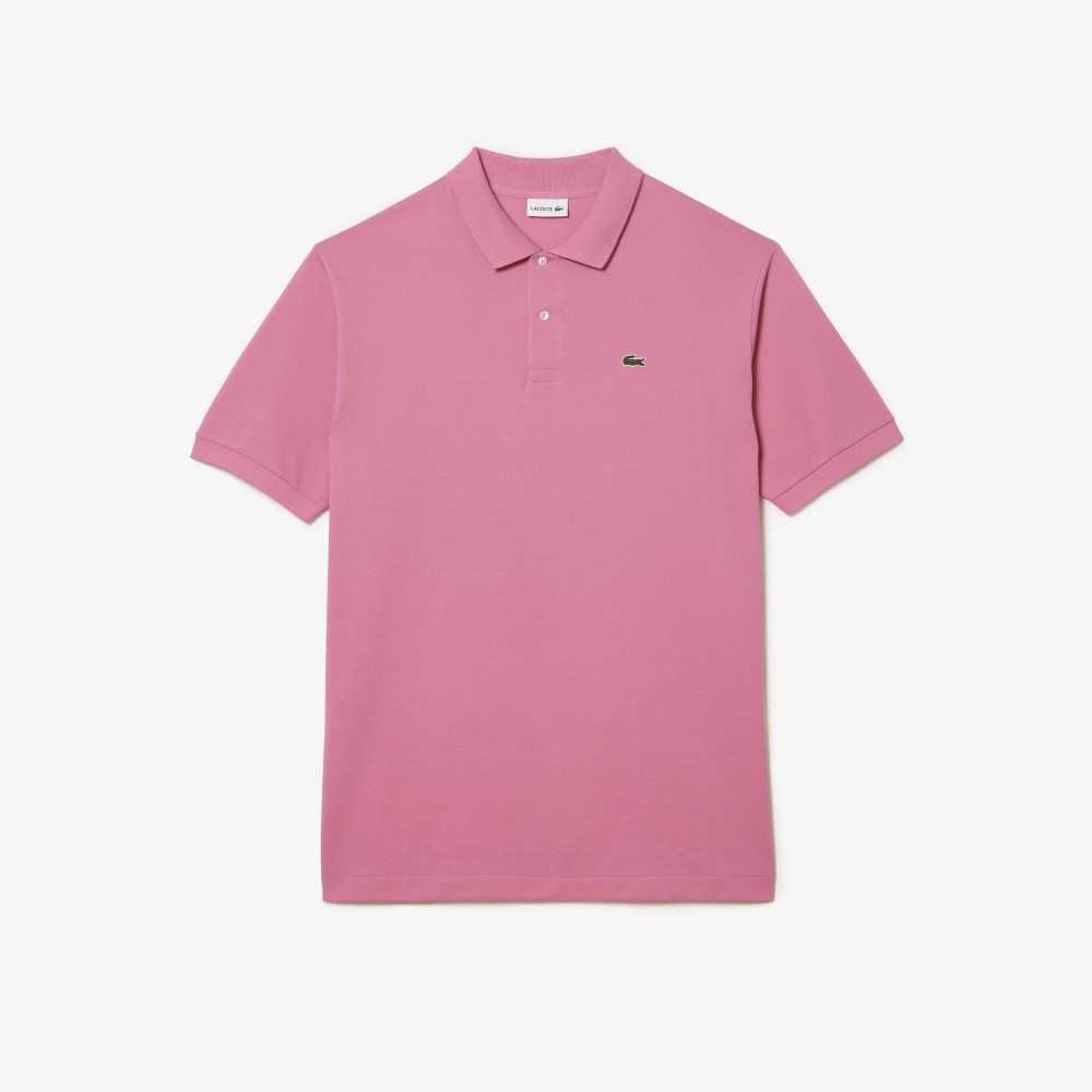 Pink Lacoste Tall Fit Cotton Petit Pique Polo | QCEZJP-856