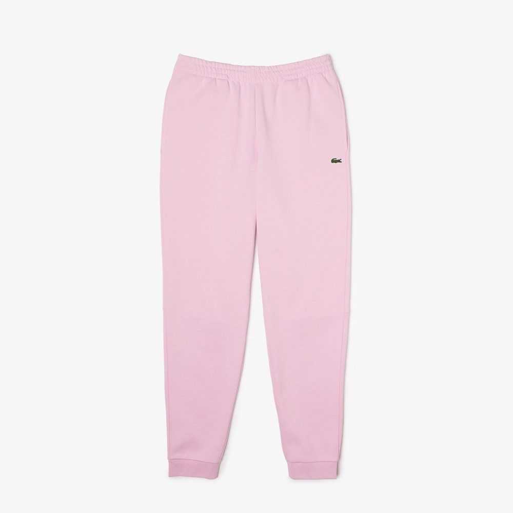 Pink Lacoste Tapered Fit Fleece Trackpants | TKCFGD-418