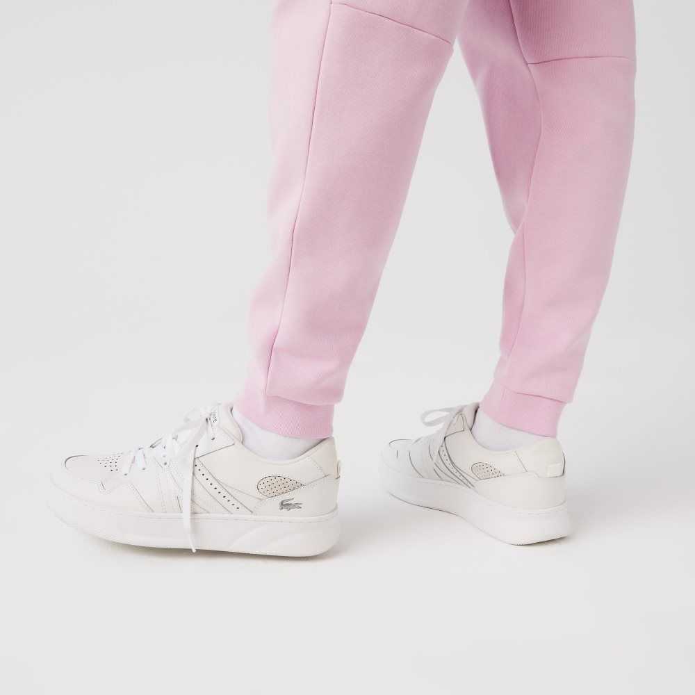 Pink Lacoste Tapered Fit Fleece Trackpants | TKCFGD-418