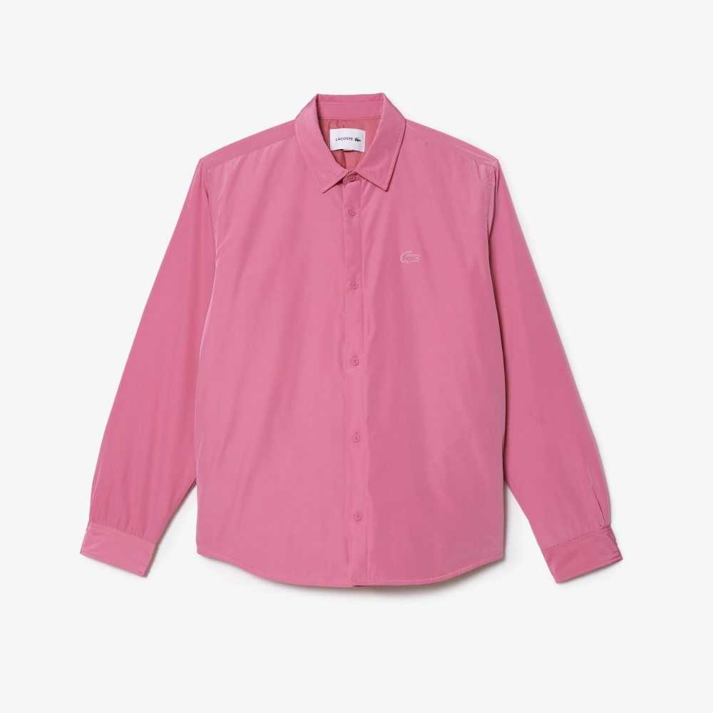 Pink Lacoste Water Repellent Overshirt | YGXPSU-987