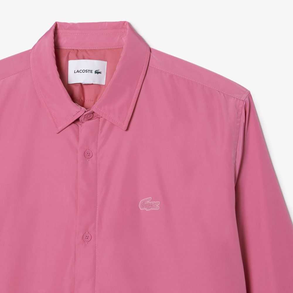 Pink Lacoste Water Repellent Overshirt | YGXPSU-987