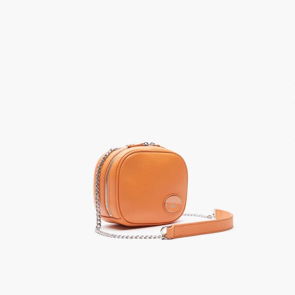 Poterie Lacoste Small Grained Leather Crossover Bag | UZKHVJ-561